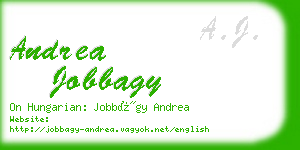 andrea jobbagy business card